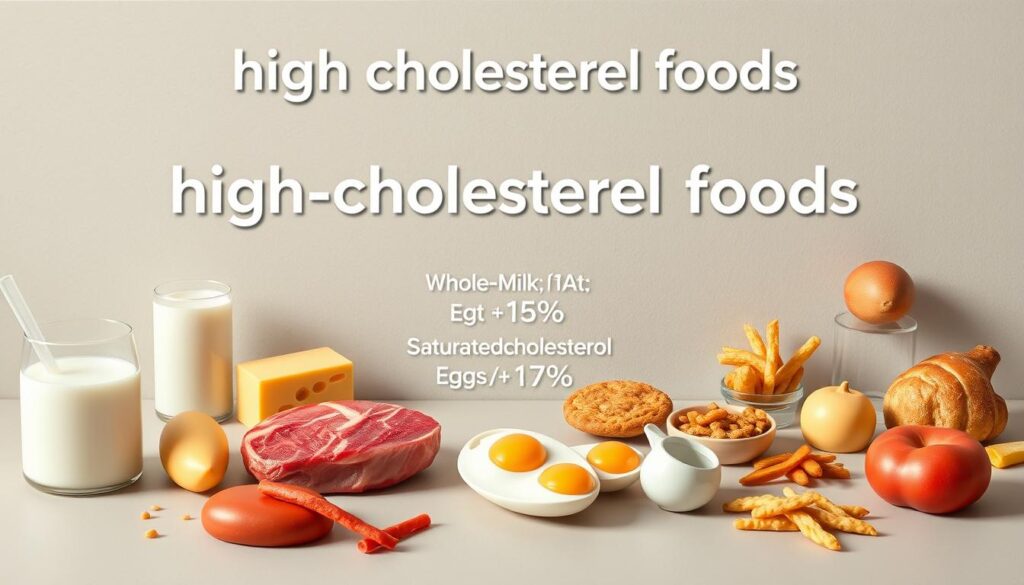 High Cholesterol Foods Infographic
